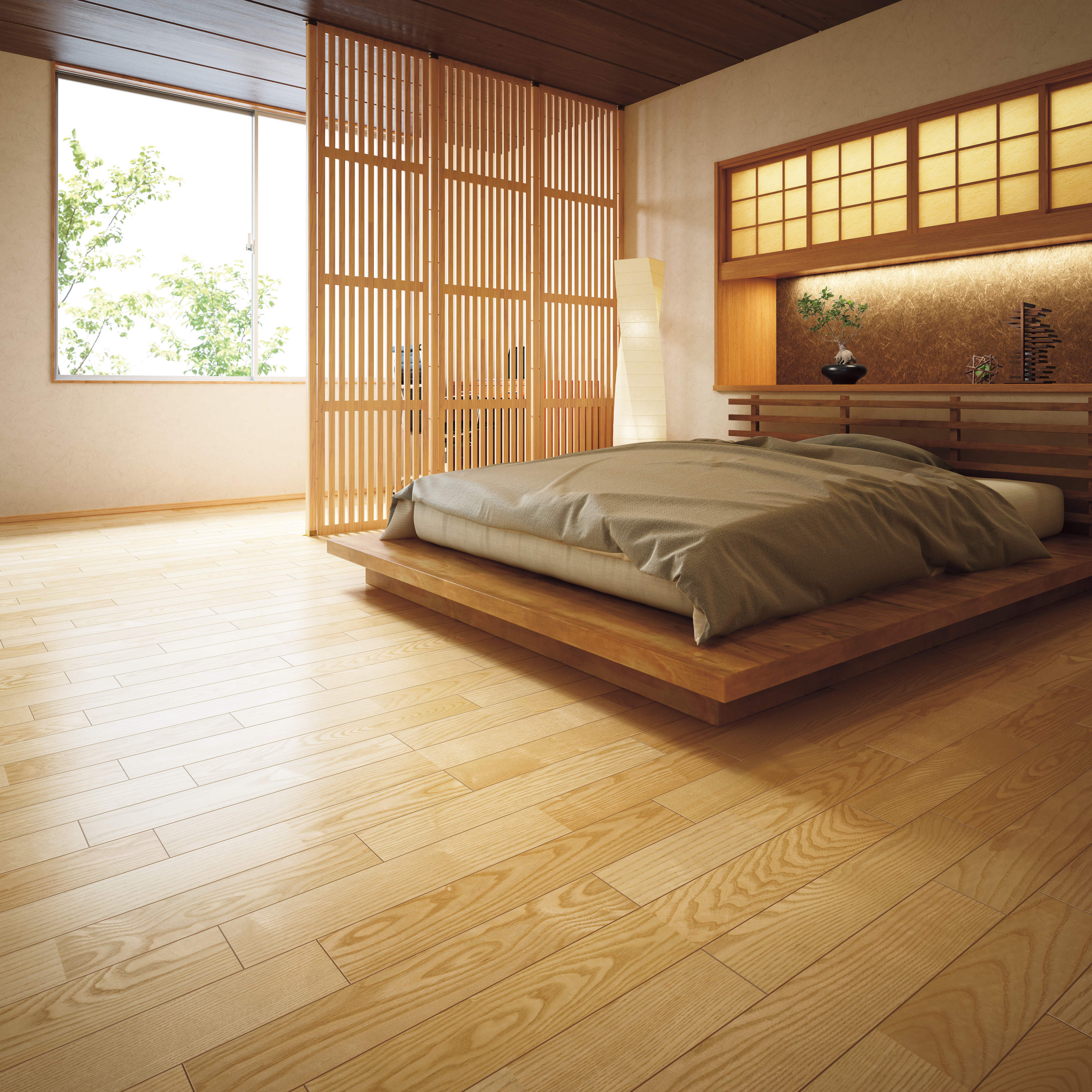 Sàn gỗ kỹ thuật – Gỗ sồi đỏ 1P, bản rộng 90mm (MRBS-ROA-C)